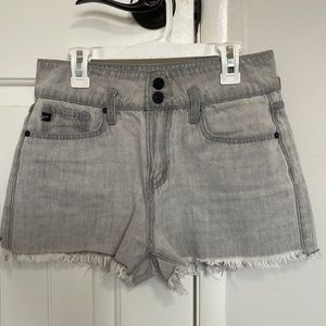 Grey Jean Shorts